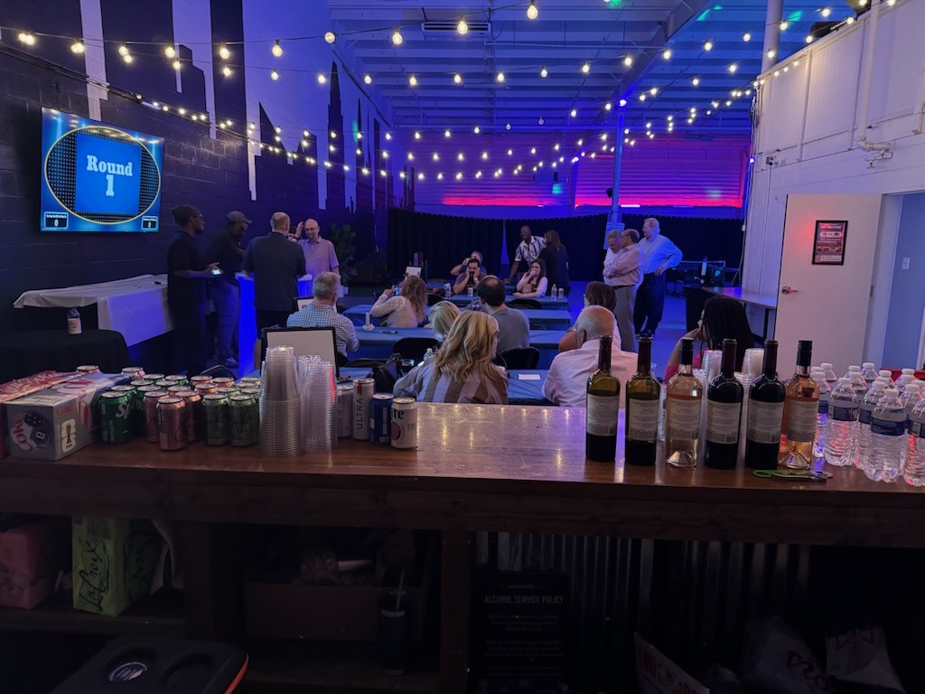 Indoor private event with bar service